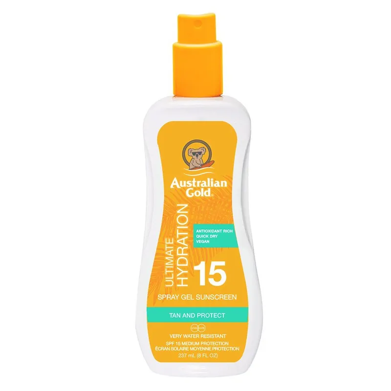 Australian Gold  Spray Gel SPF15 237ml Ilmainen Palautus