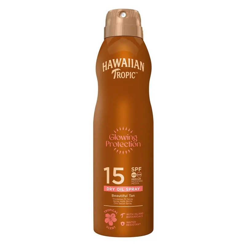 Hawaiian Tropic  Protective Dry Oil Continuous Spray SPF 15 177ml Kausialennus