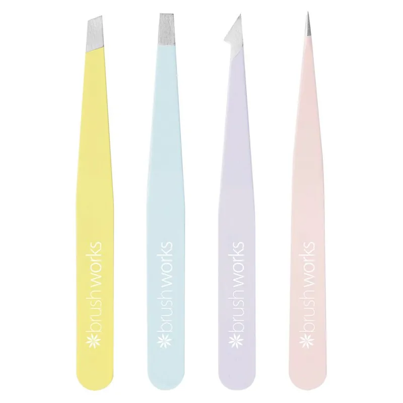 Superhinta Brushworks HD Combination Tweezer Set Pastel