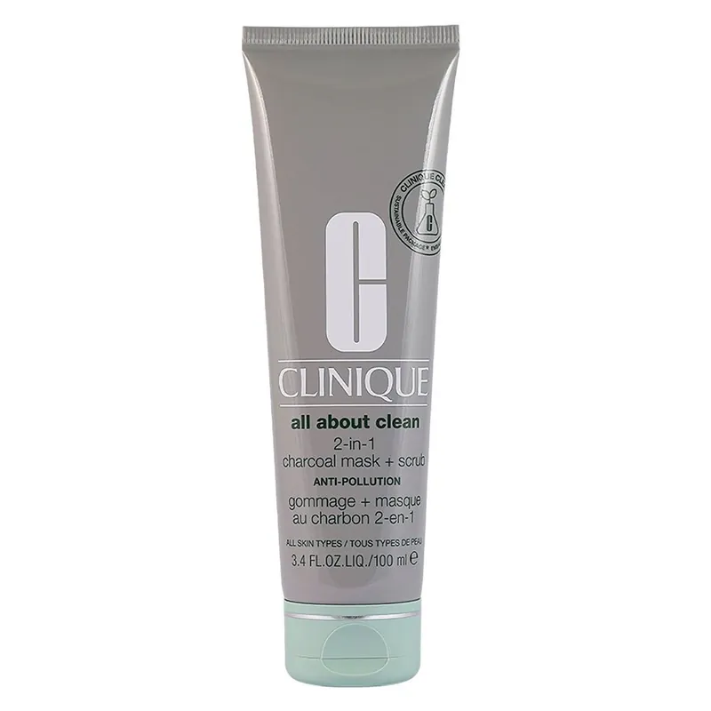 Älä Missaa Clinique  All About Clean Charcoal Mask + Scrub Anti-Pollution 100 ml