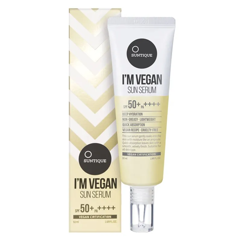 Asiakkaiden Suosikki Suntique  I'm Vegan Sun Serum SPF50 50ml