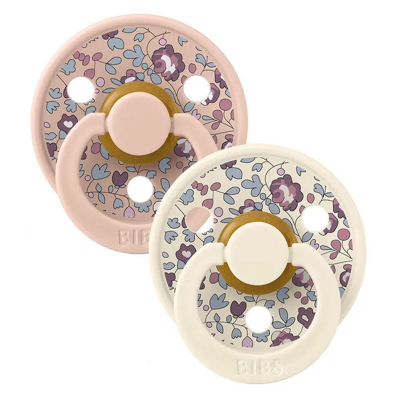 Päivän Tarjous BIBS  x Liberty Pacifier Colour Eloise Latex Size 1 2 kpl – Blush Mix