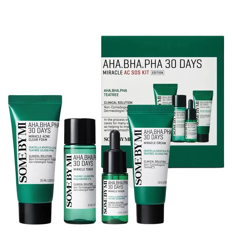 Some By Mi  AHA BHA PHA 30 Days Miracle AC SOS Kit Heti Saatavilla