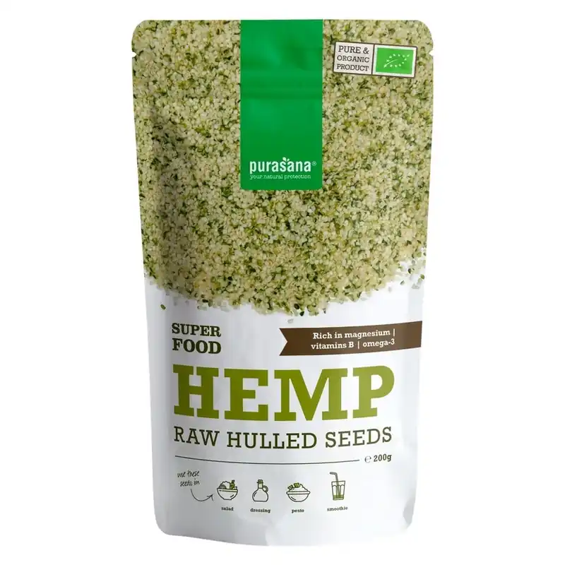 Purasana  Hemp Seeds Organic 200 g Osta Tänään