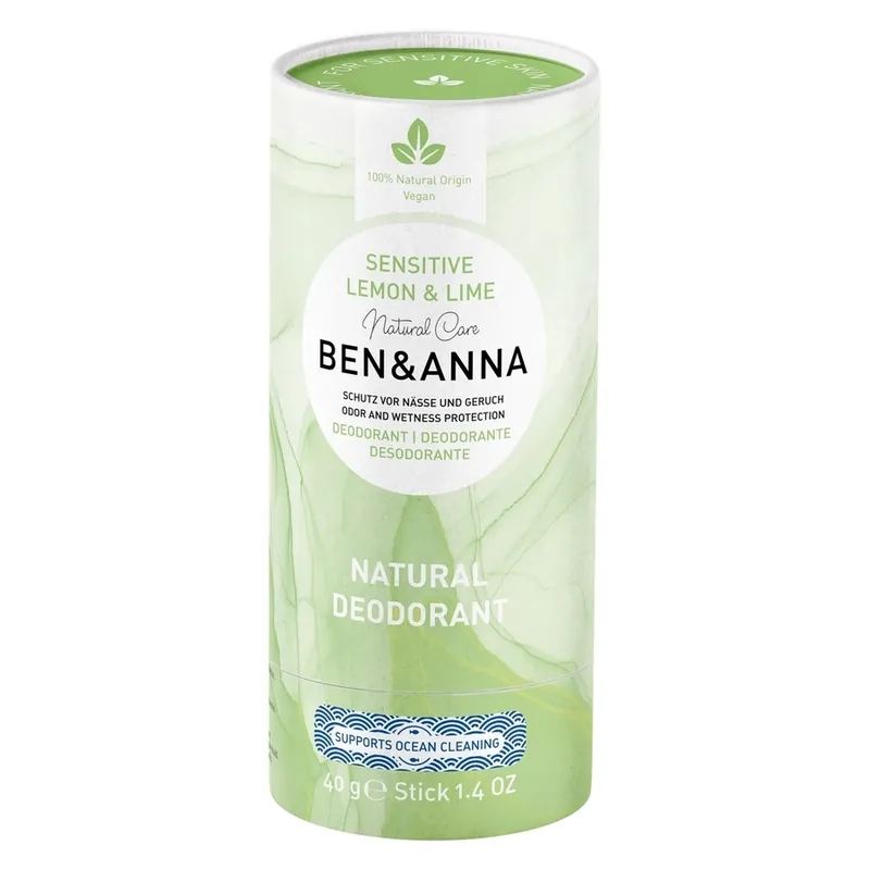 Ben & Anna  Deodorant Sensitive Lemon & Lime 40 g Uusi Kokoelma