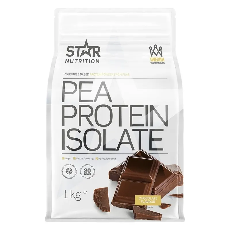 Star Nutrition  Pea Protein Isolate Chocolate 1000g Suoraan Valmistajalta