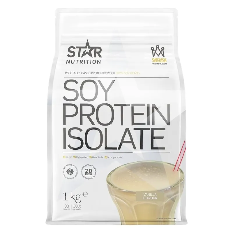 Vain Tänään Star Nutrition  Soy Protein Isolate Vanilla 1000g