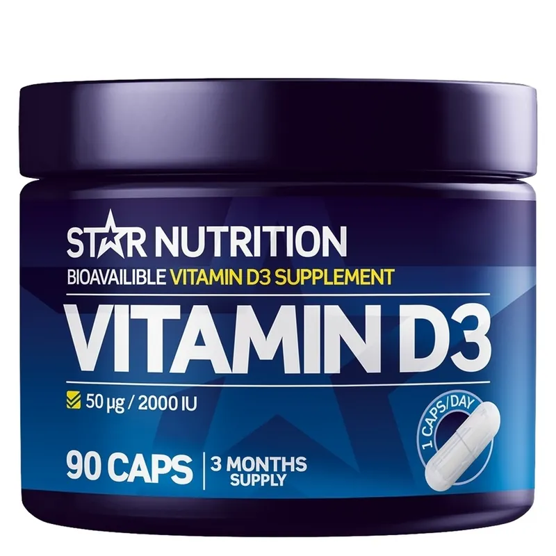 Star Nutrition  Vitamin D3 90kpl Suosittu
