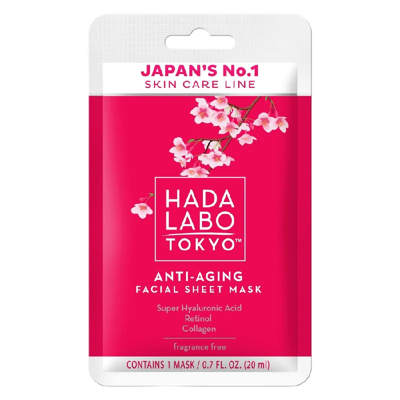 Hada Labo  Tokyo Anti-Aging Facial Sheet Mask 20ml Nopea Toimitus