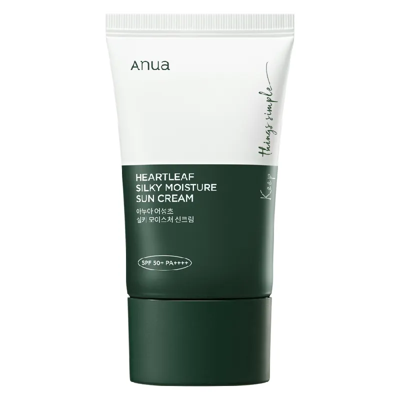 Anua  Heartleaf Silky Moisture Sun Cream SPF50+ 50ml Tarjous