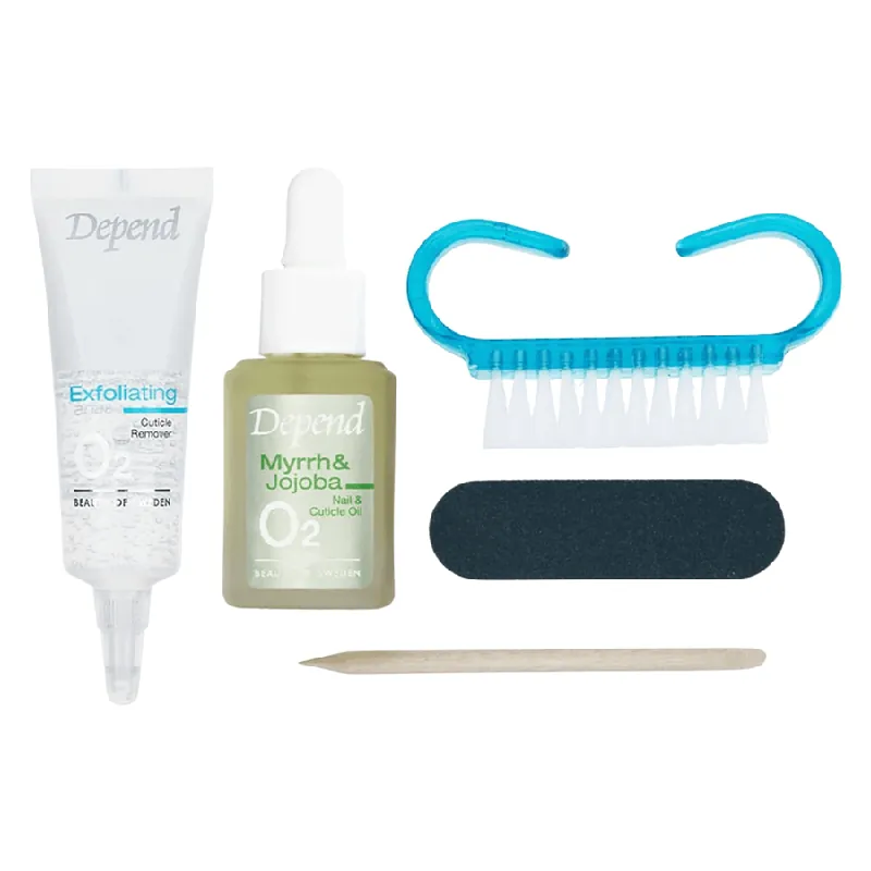 Depend  2 Step Action Nail Care Kit Sertifioitu