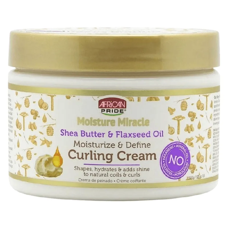 African Pride  Moisture Miracle Shea Butter Curling Cream 340ml Uutuus