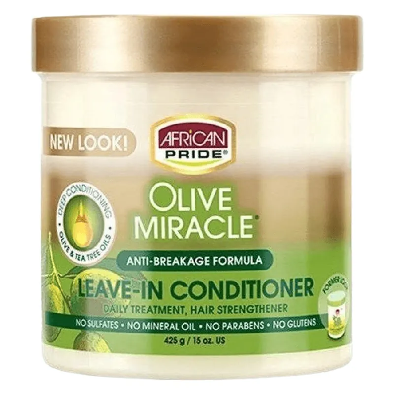 African Pride  Olive Miracle Leave-In Conditioner 443ml Poisto
