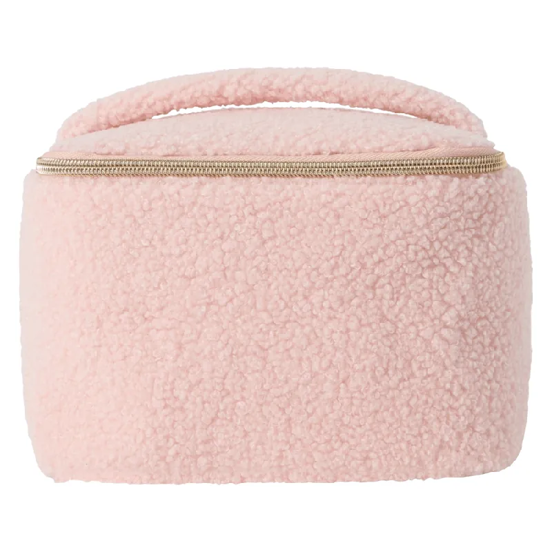 Soft Spell  Blush Cloud Beauty Case Large Makeup Bag Teddy Ajankohtainen