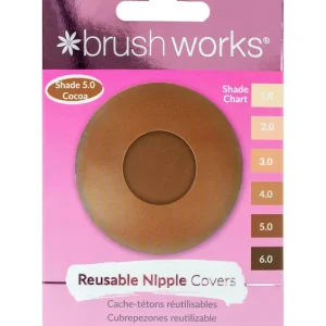 Aito brushworks Silicone Nipple Covers Shade 5.0 Cocoa
