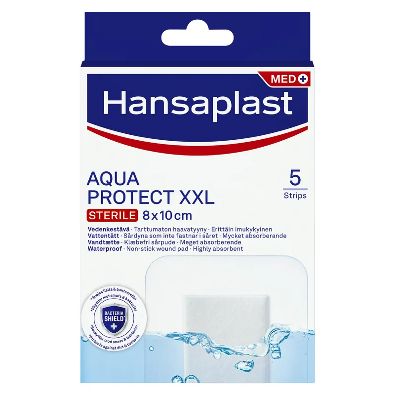 Hansaplast Aqua Protect XXL 8 x 10 cm Korkea Laatu