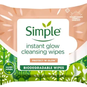 Tilaa Heti Simple Instant Glow Cleansing Wipes Protect N' Glow
