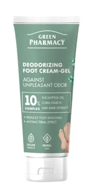 Turvallinen Maksu Green Pharmacy Deodorizing Foot Cream-Gel Against Unpleasant Odor