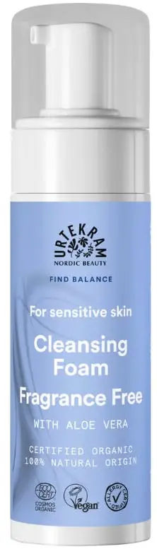 Urtekram Fragrance Free Sensitive Cleansing Foam Aito