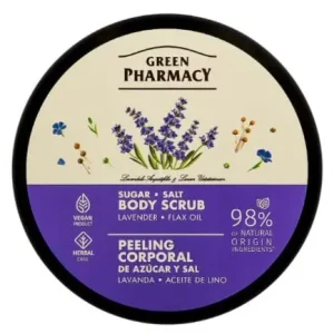 Green Pharmacy Body Scrub Lavender And Flax Oil Sugar And Salt Merkkituote