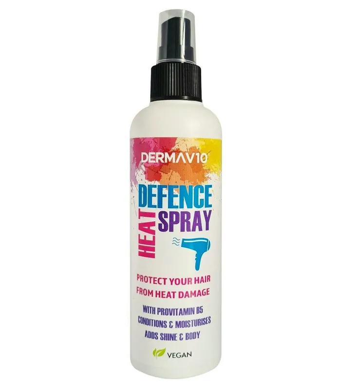 DermaV10 Sexy Messy Hair Heat Defence Spray Alkuperäinen