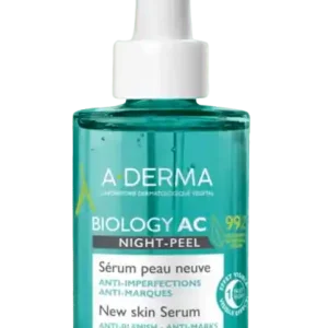 A-Derma Biology AC Night-Peel New Skin Serum Viikonlopputarjous