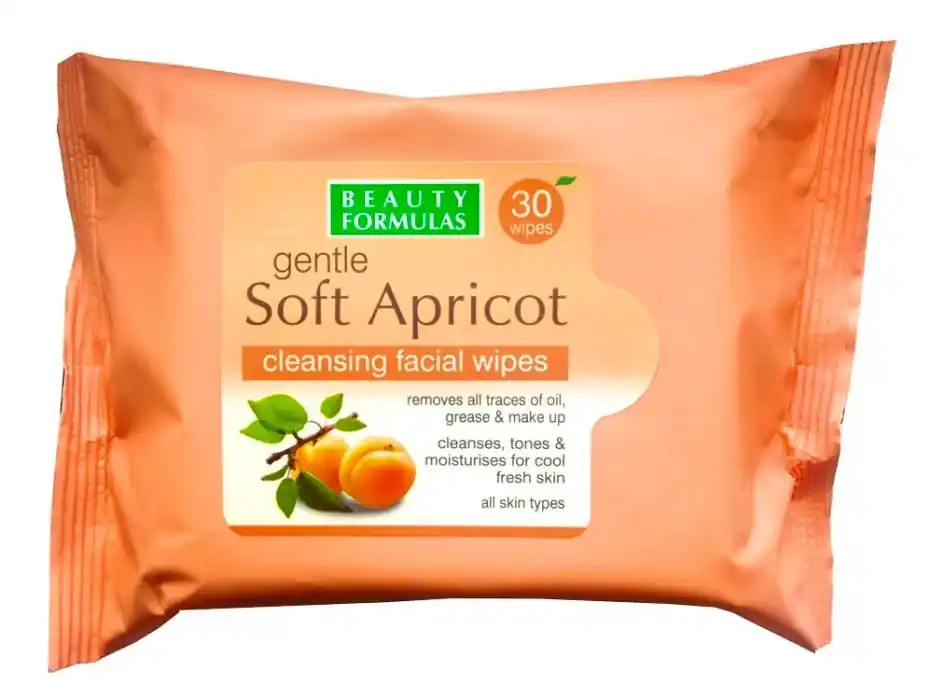 Beauty Formulas Gentle Soft Apricot Cleansing Facial Wipes Eniten Myyty