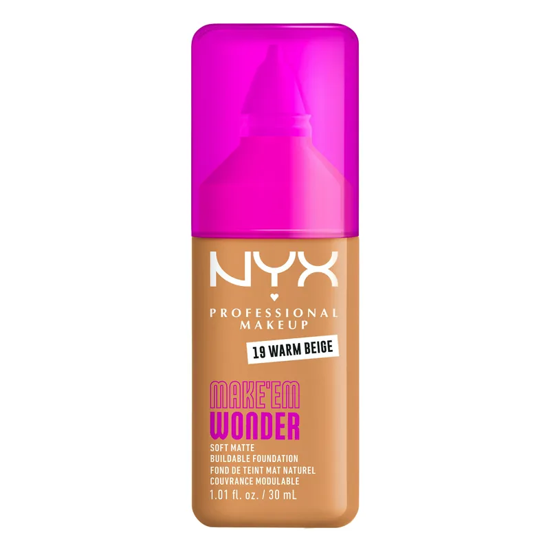 Tarjous NYX Professional Make-Up Make Em Wonder Foundation 19 Warm Beige