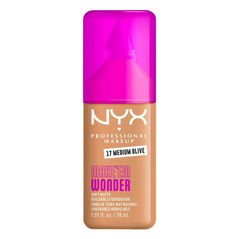 NYX Professional Make-Up Make Em Wonder Foundation 17 Medium Olive Paras Hinta