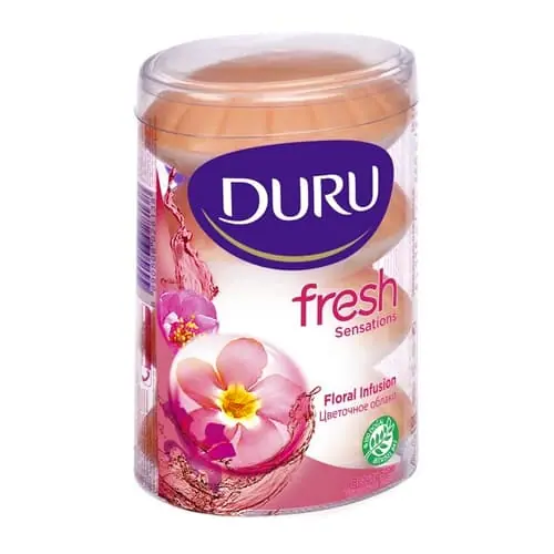 Loppuunmyynti Duru Turkkilainen saippua, luonnollinen kukkaistuoksu, 100 g (3.52 oz) x 4