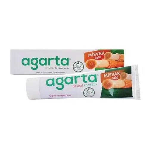 Flash-Tarjous Agarta Luonnollisia yrttejä ja Miswak-uutetta sisältävää hammastahnaa