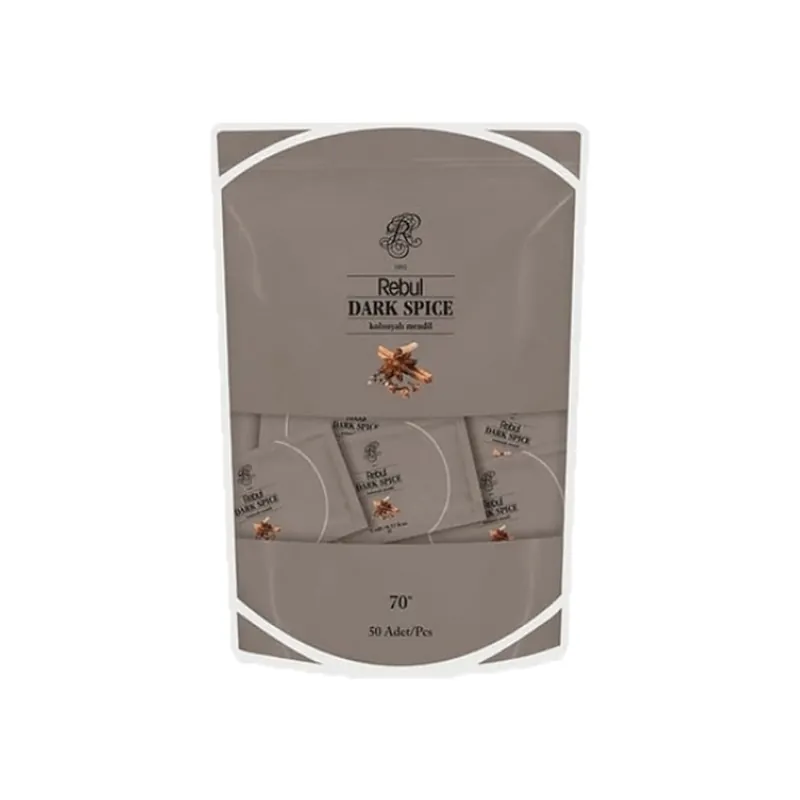 Tarjous Rebul JCR Dark Spice -raikastavat pyyhkeet – 50 kpl pakkaus