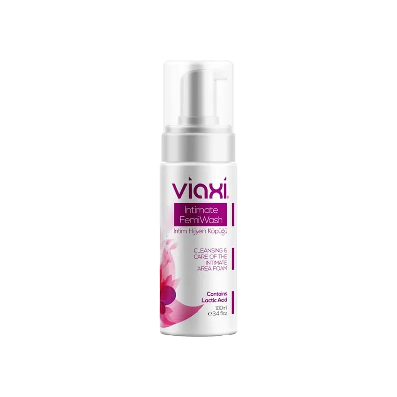 Viaxi FemiWash intiimialueen puhdistus- ja hoitovaahto 100 ml (3.38 floz) Uusi Malli