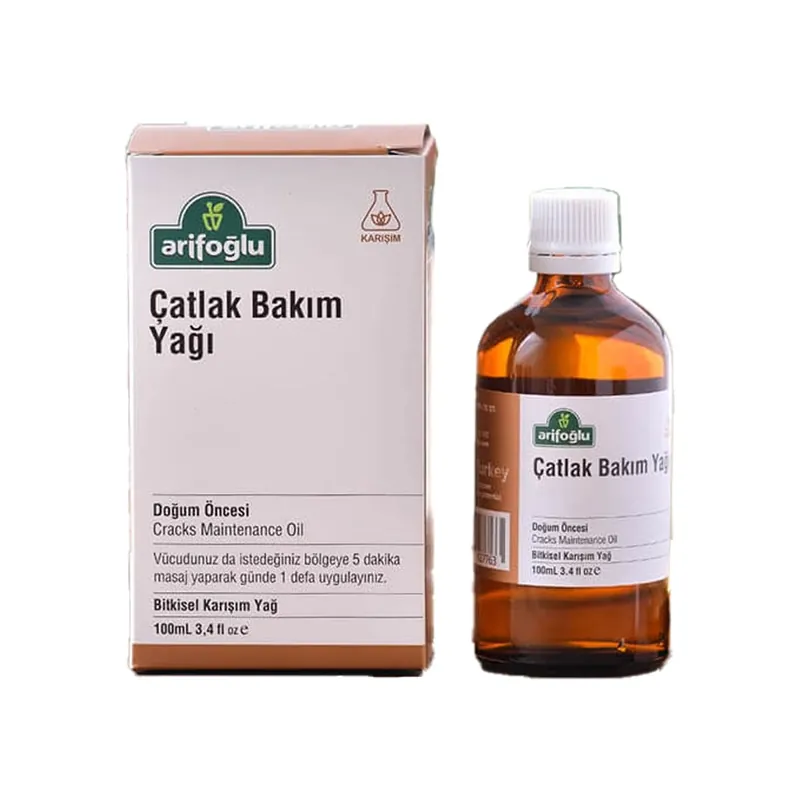 Arifoğlu Vartalonhoitoöljy raskausarpiin 100 ml (3.38 floz) Sertifioitu