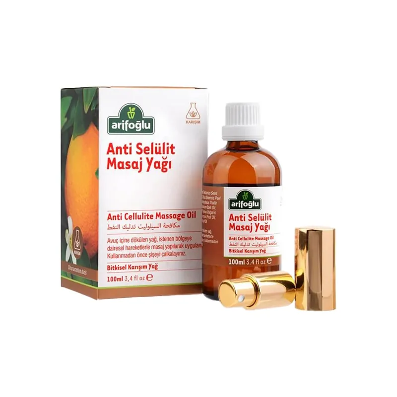 Arifoğlu Selluliittia lievittävä hierontaöljy 100 ml (3.38 floz) Nopea Toimitus