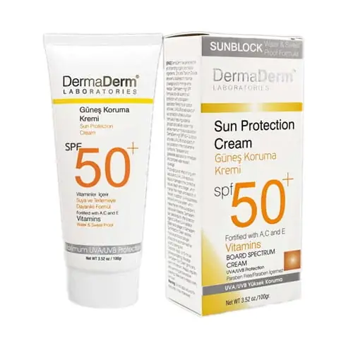 DermaDerm Aurinkosuojavoide SPF Skin 50 100 g (3,38 oz) Aito
