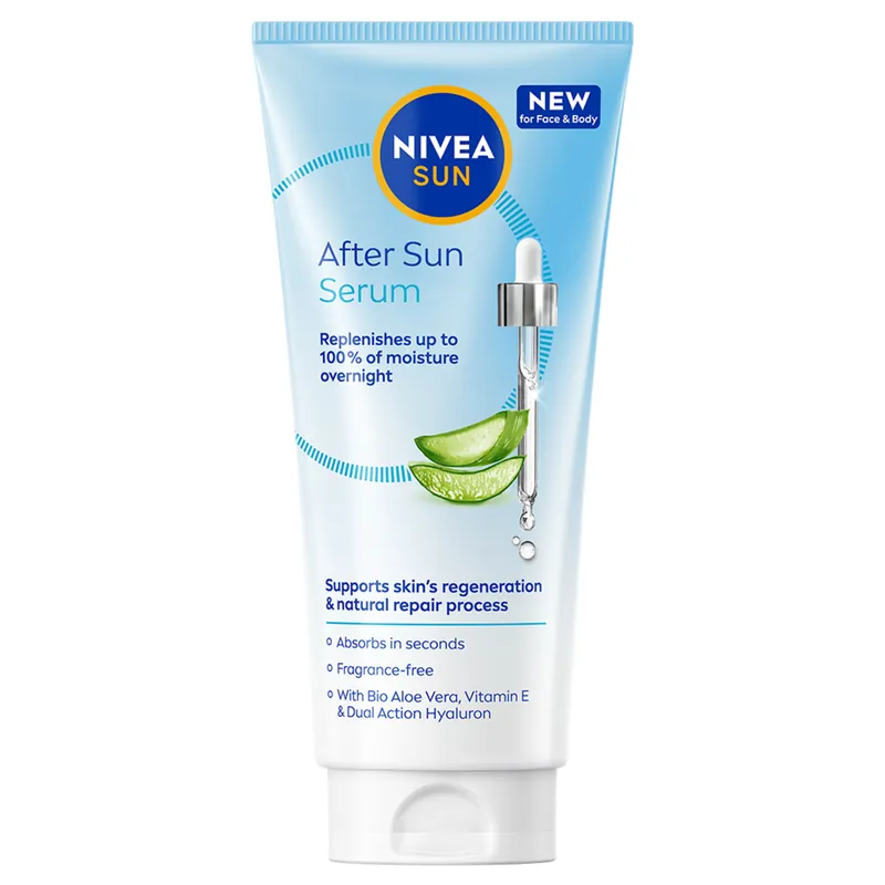 Nivea After Sun Serum Face & Body Suosittu