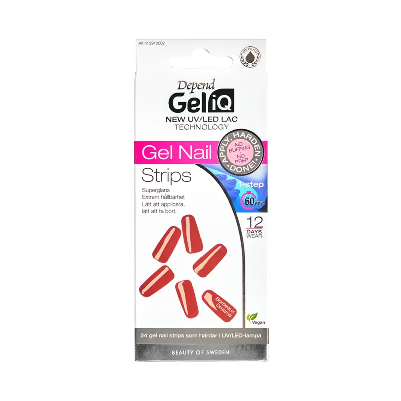 Edullinen Gel iQ Gel Nail Strips Semi Cured